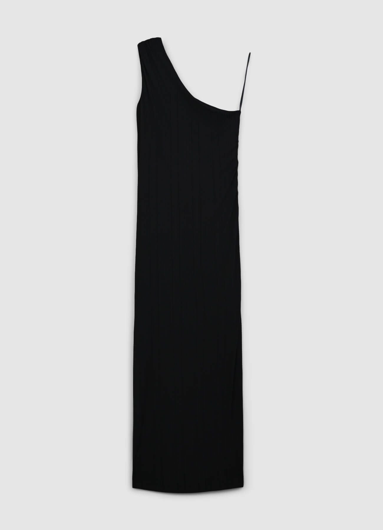 Marta - Vestido de un solo hombro con fruncido