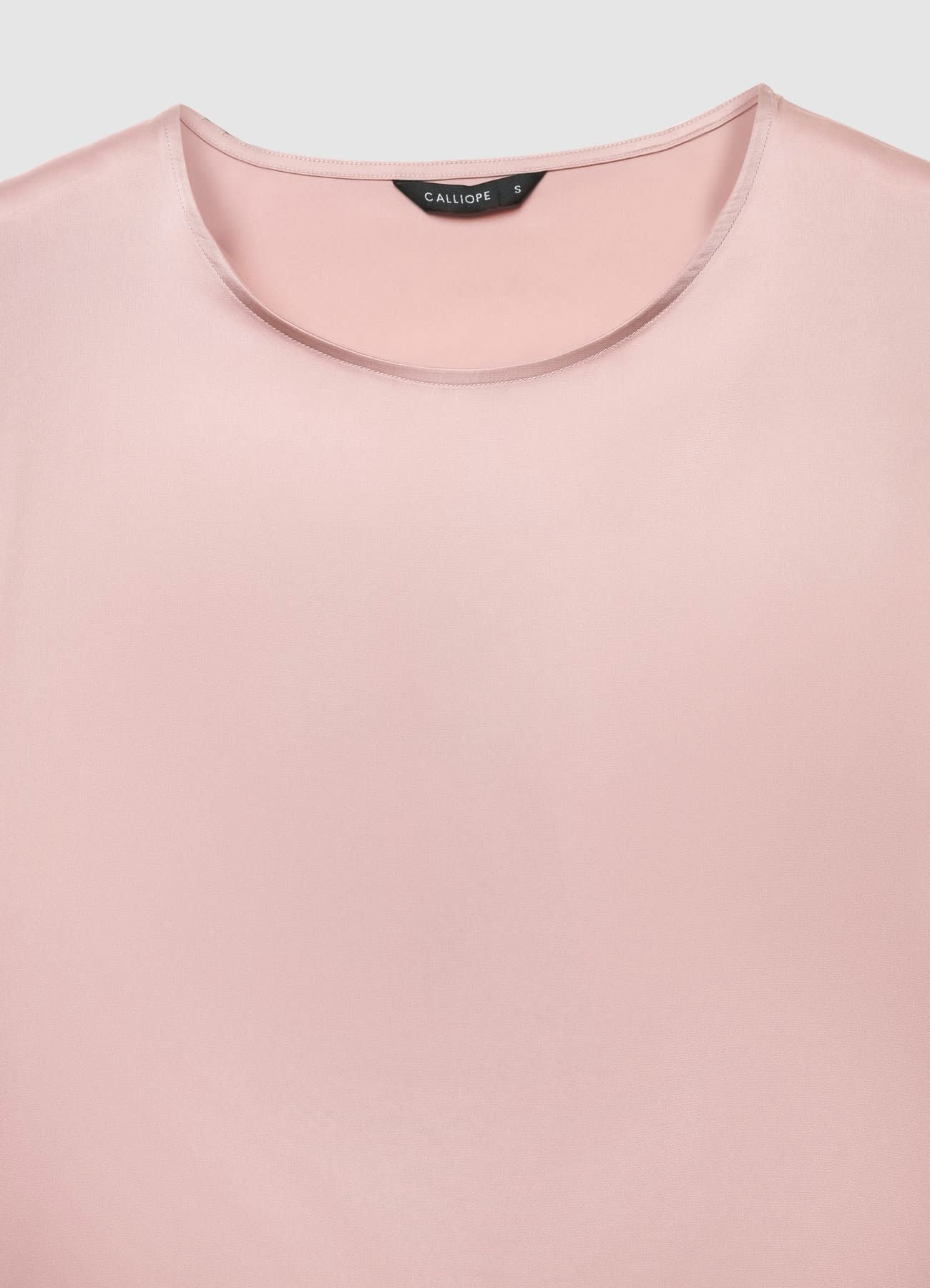 Camiseta lisa con efecto satén - Naara