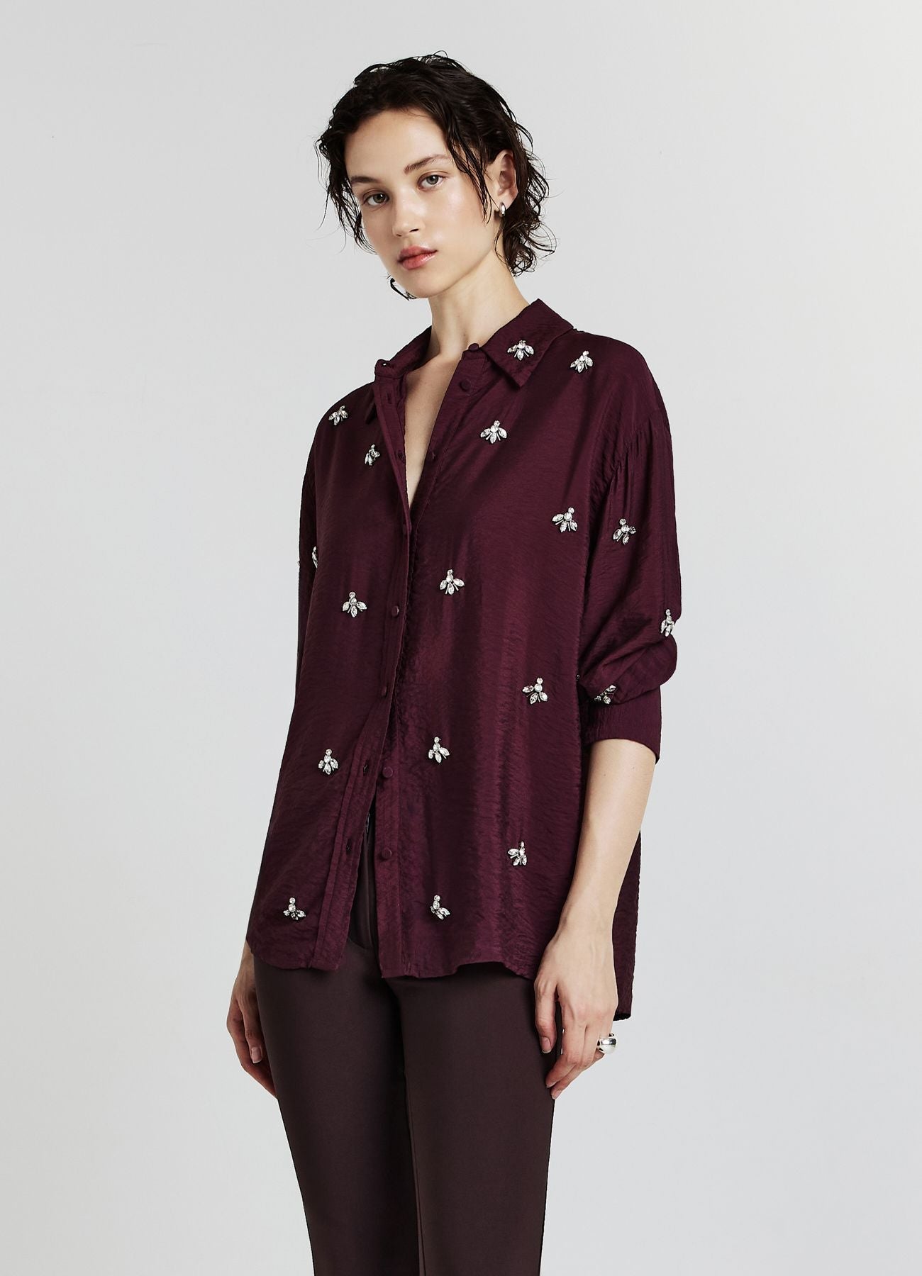 Camicia oversize applicazioni