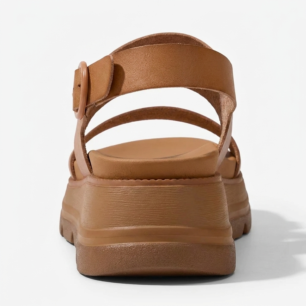 LANA - Sandalias de cuña con plataforma acolchada