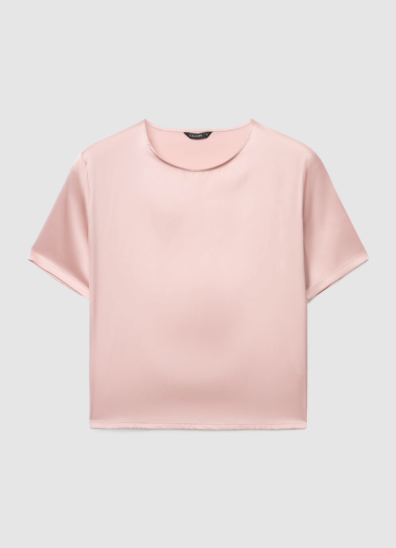 Camiseta lisa con efecto satén - Naara