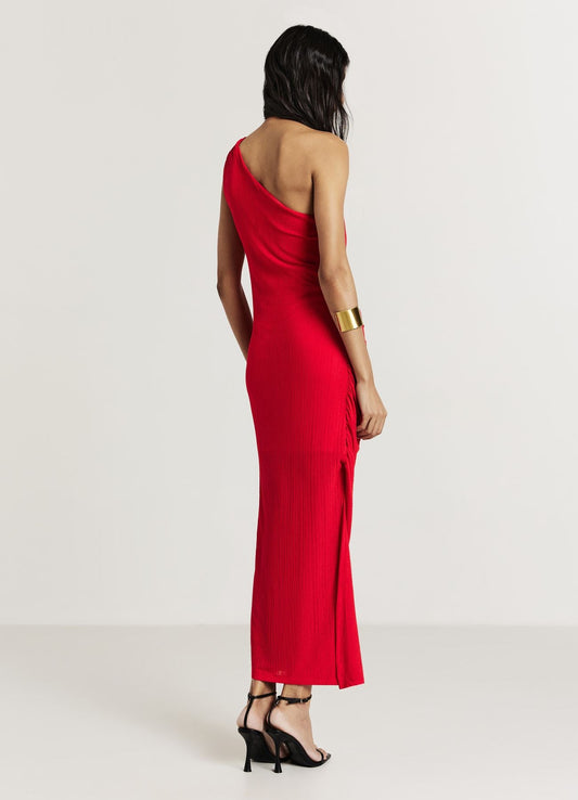 Sara - Vestido asimétrico con fruncido