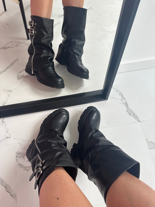 Mara - Botas con cremallera