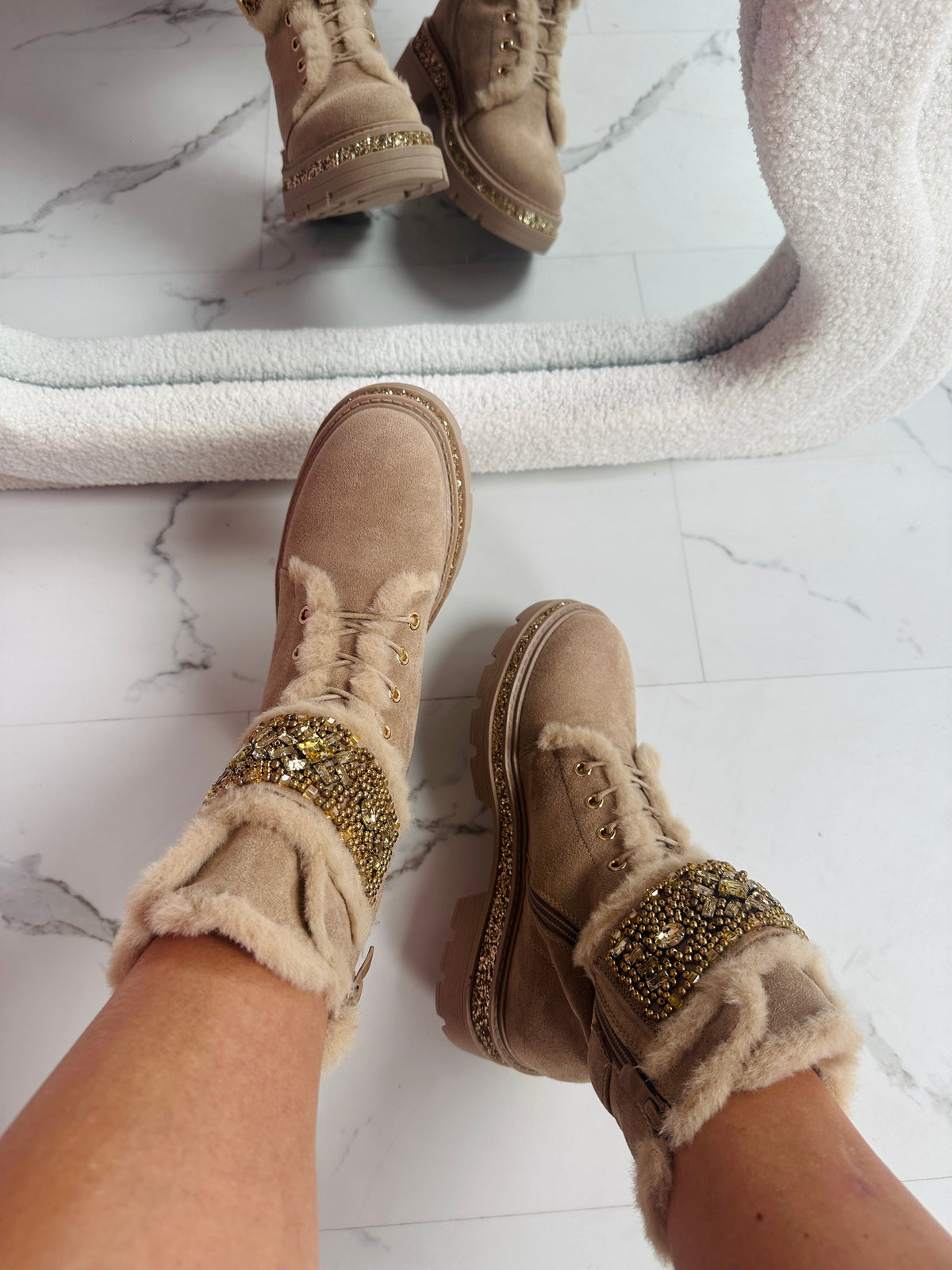 Gaara - Botas Stone Detail en color caqui