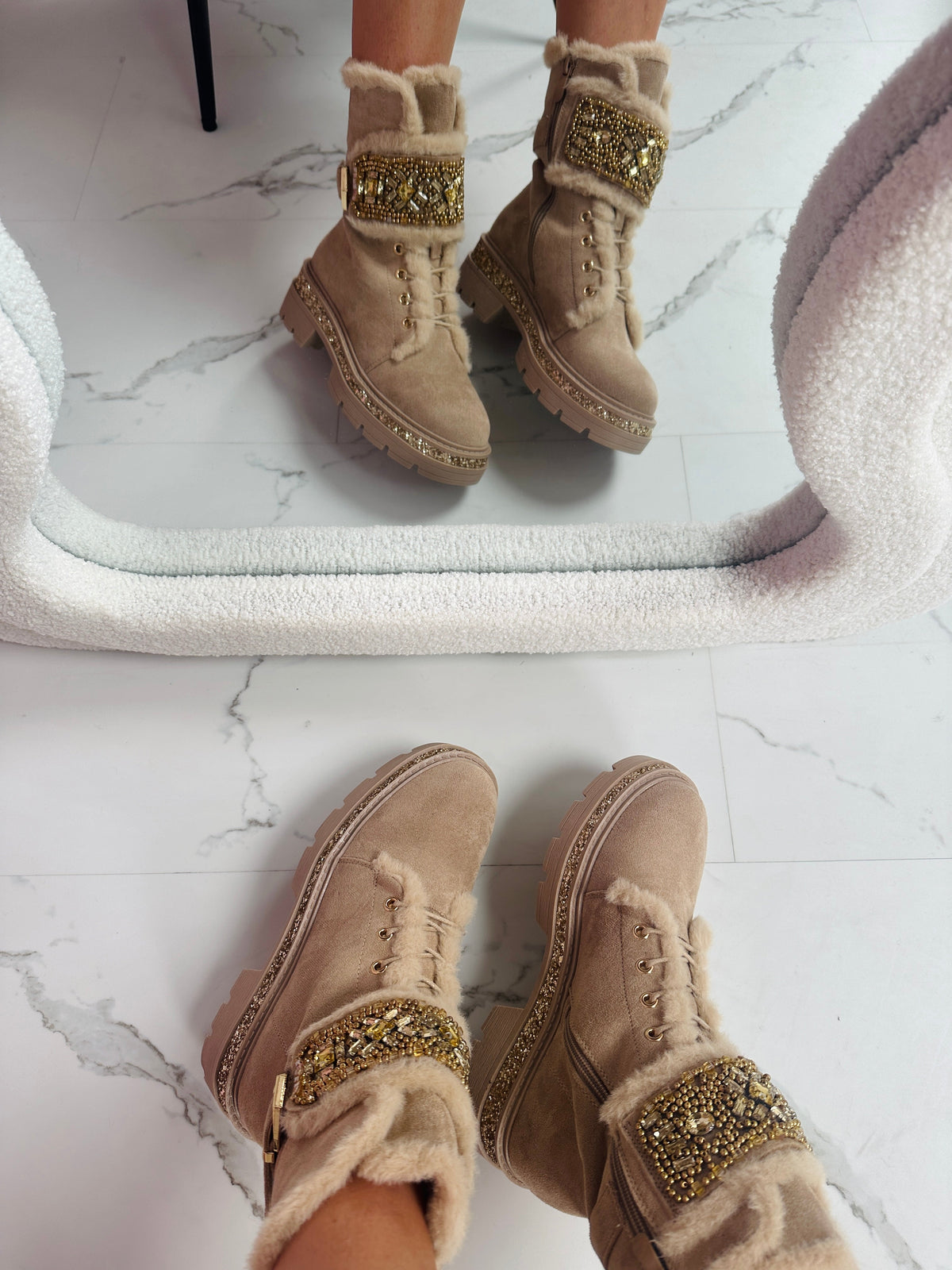 Gaara - Botas Stone Detail en color caqui