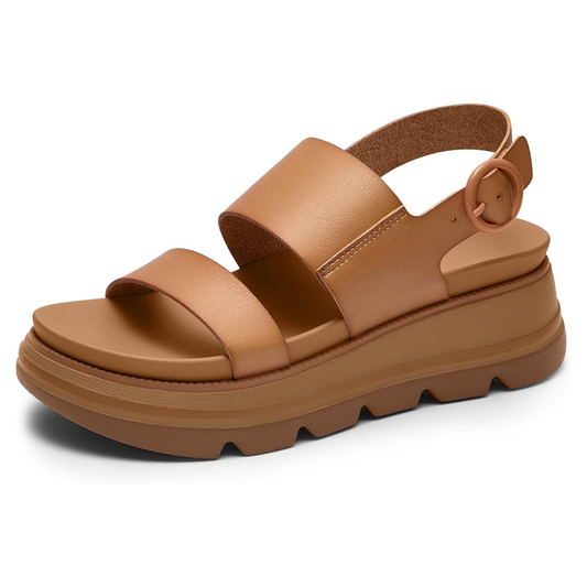 LANA - Sandalias de cuña con plataforma acolchada
