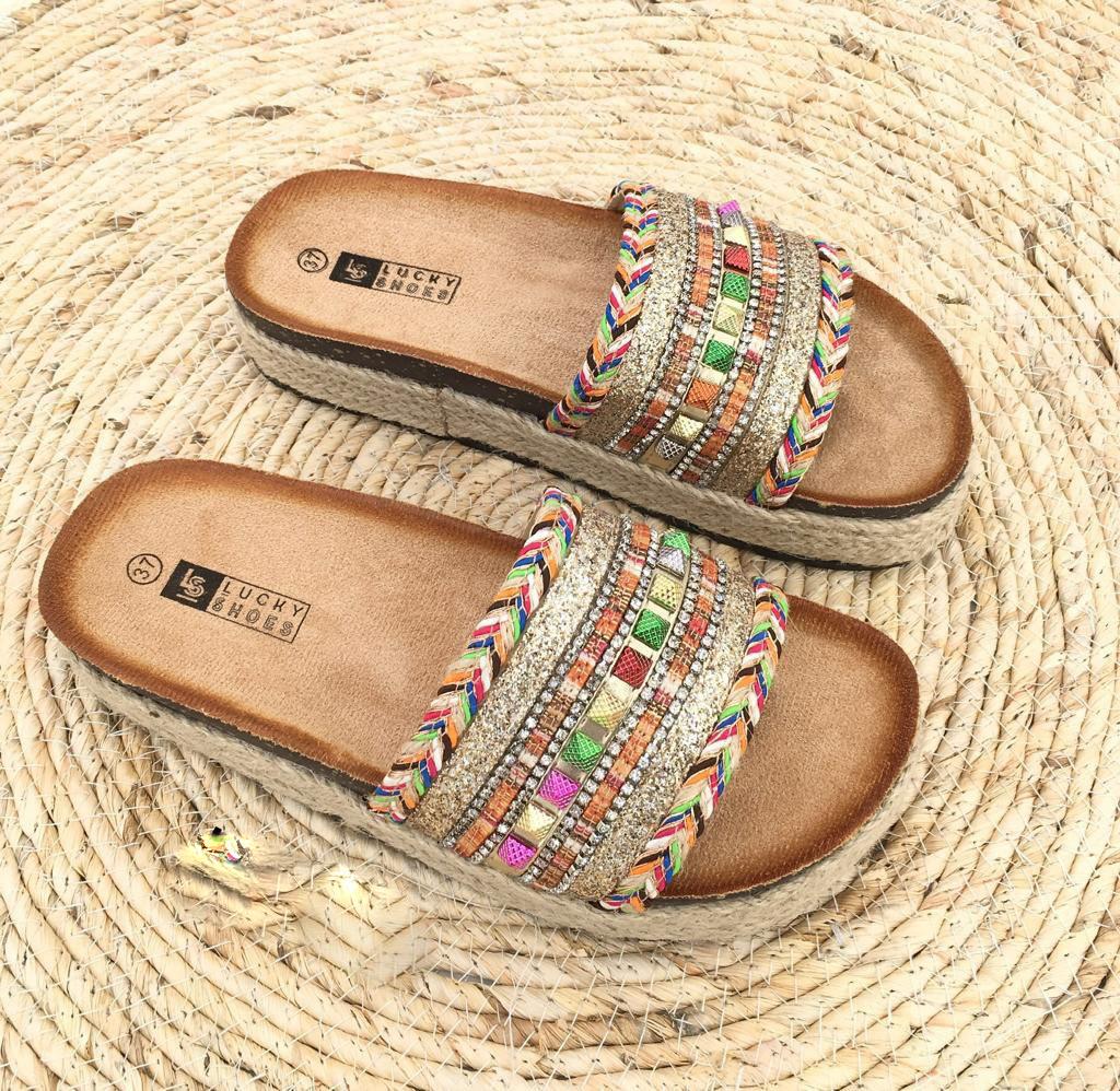 Zulema - Zapatillas Brittany Gold.